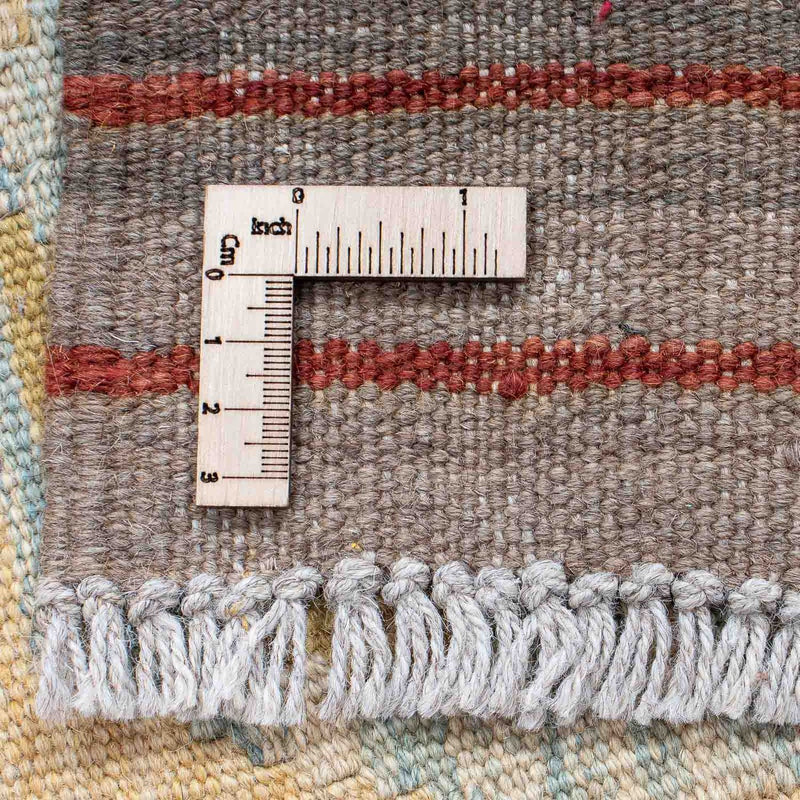 Loper Kelim tapijt - Splash - 193 x 63 cm - beige