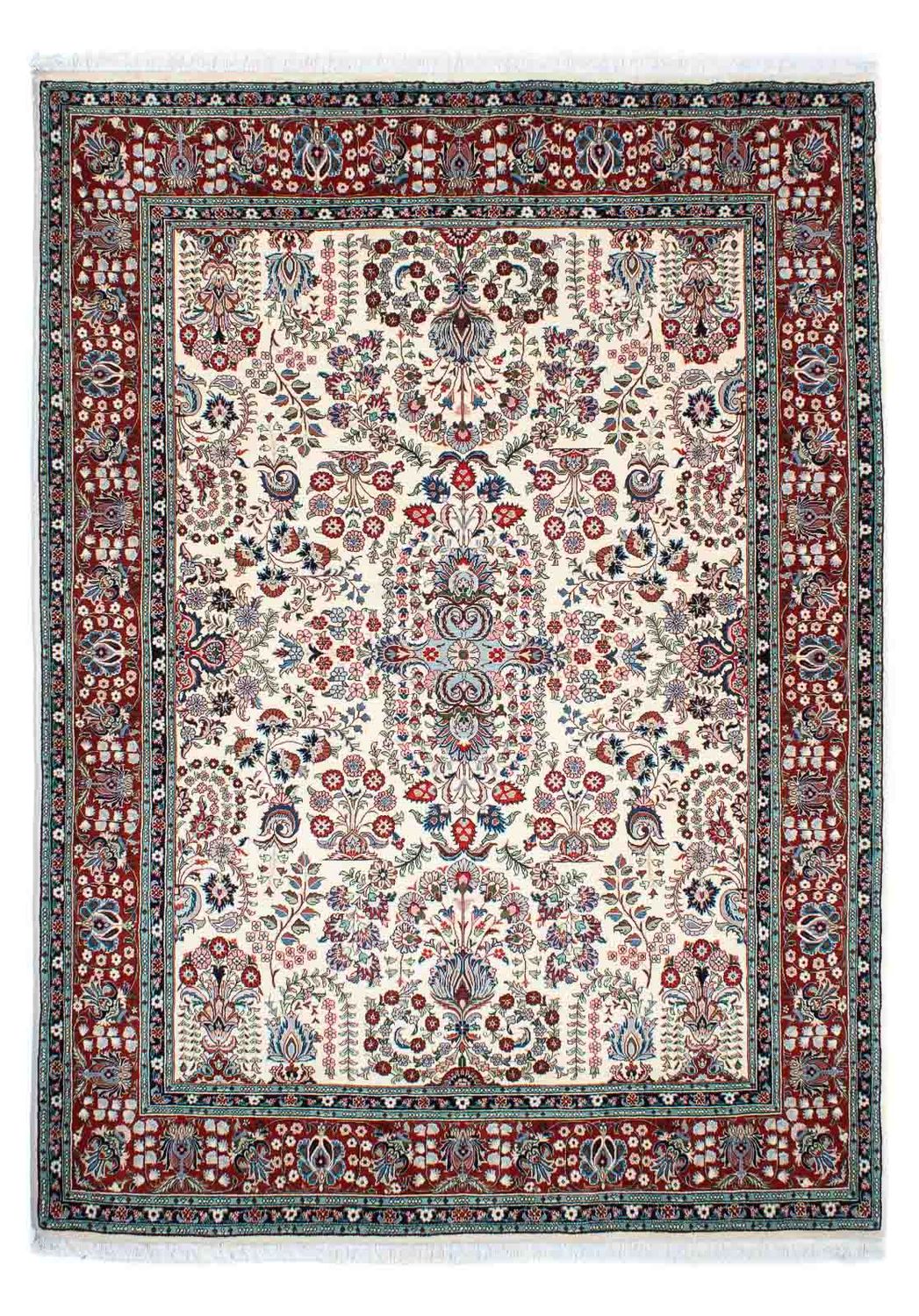 Perzisch tapijt - Ghom - 240 x 176 cm - beige