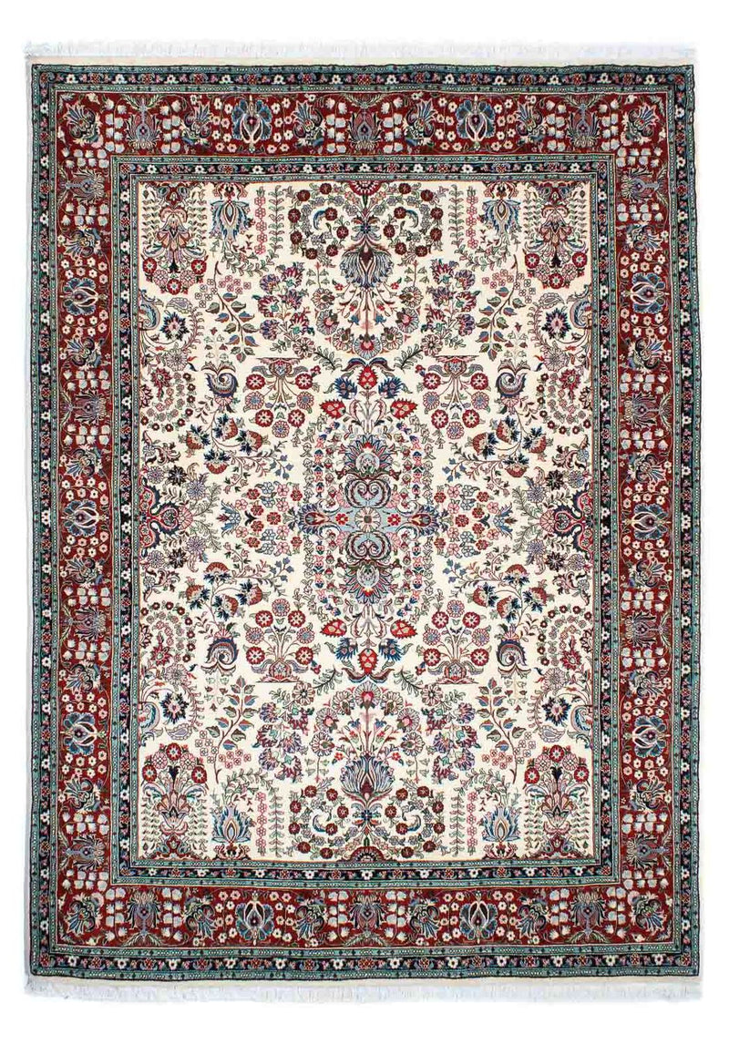 Perzisch tapijt - Ghom - 240 x 176 cm - beige