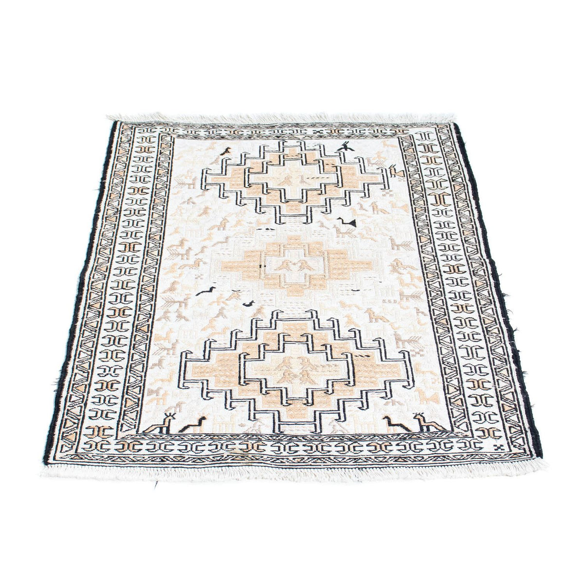 Kelim tapijt - Oosters - 95 x 71 cm - beige