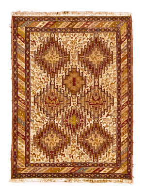 Perzisch tapijt - Tabriz - 138 x 106 cm - beige
