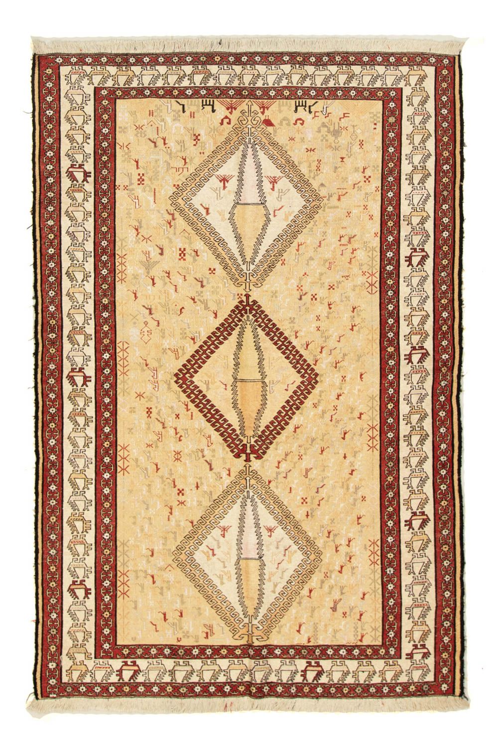 Kelim tapijt - Oosters - 187 x 126 cm - beige