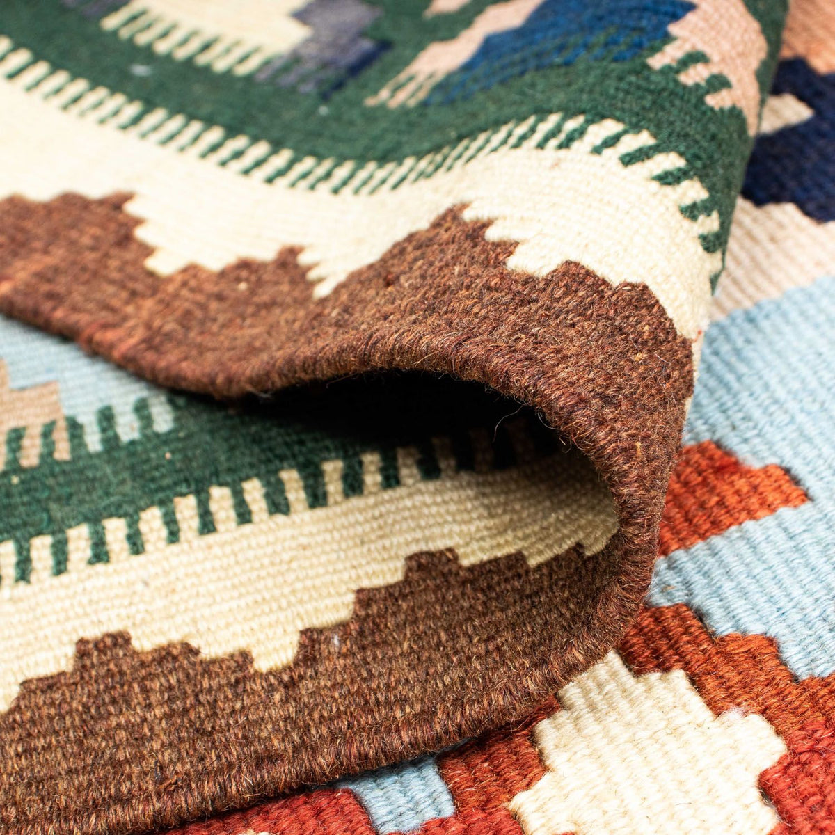 Kelim tapijt - Oosters - 203 x 150 cm - beige