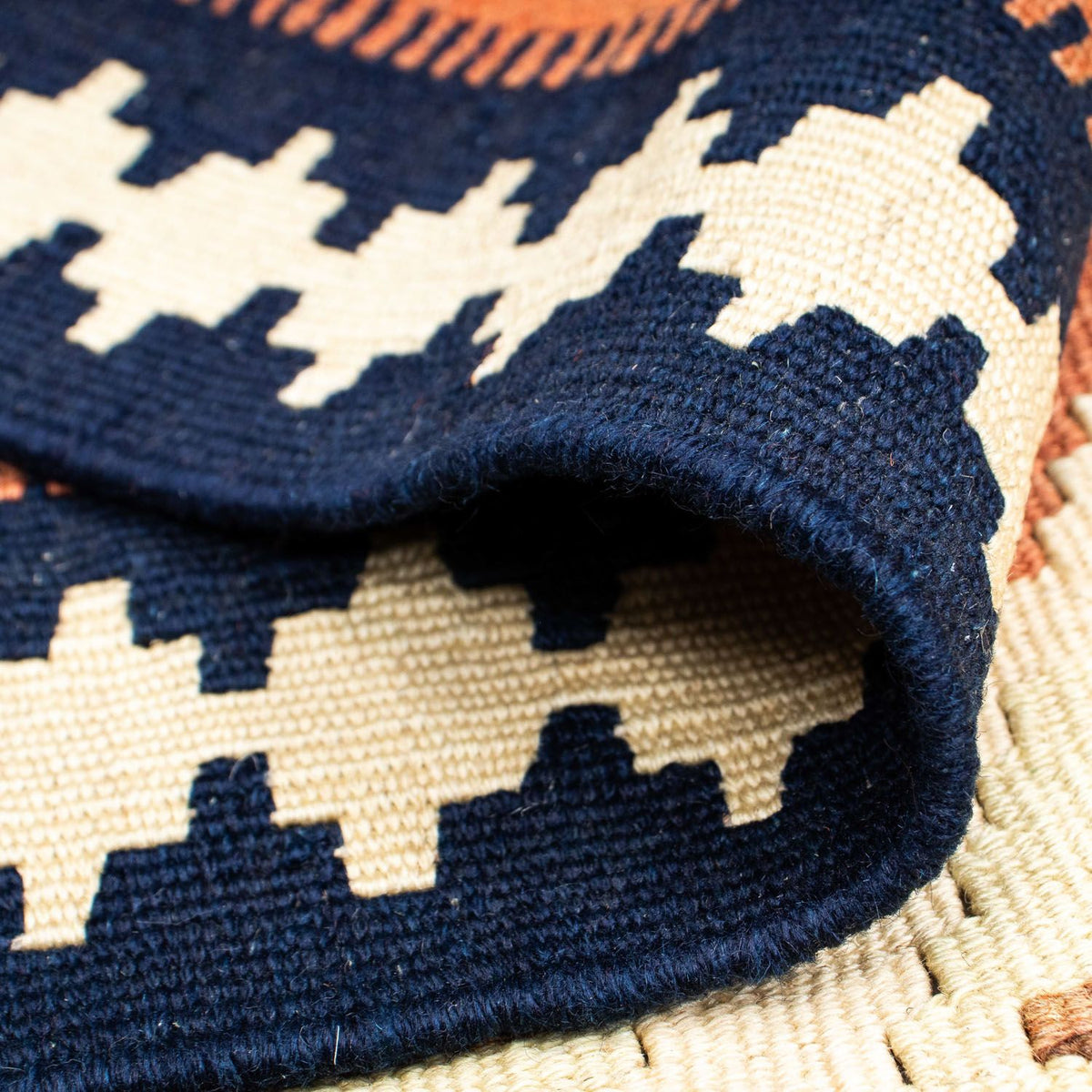 Kelim tapijt - Oosters - 203 x 155 cm - beige