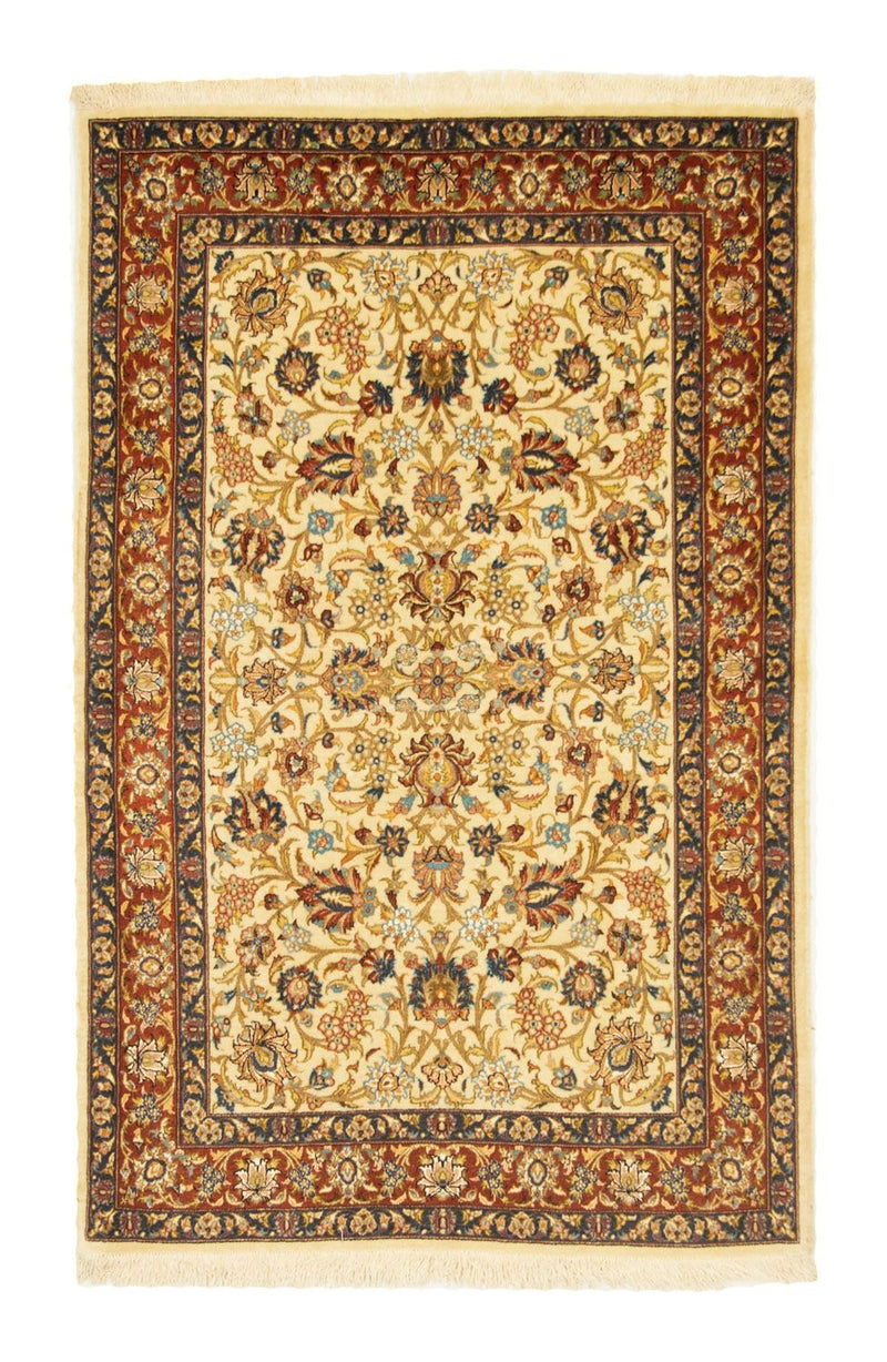 Perzisch tapijt - Ghom - 154 x 100 cm - beige