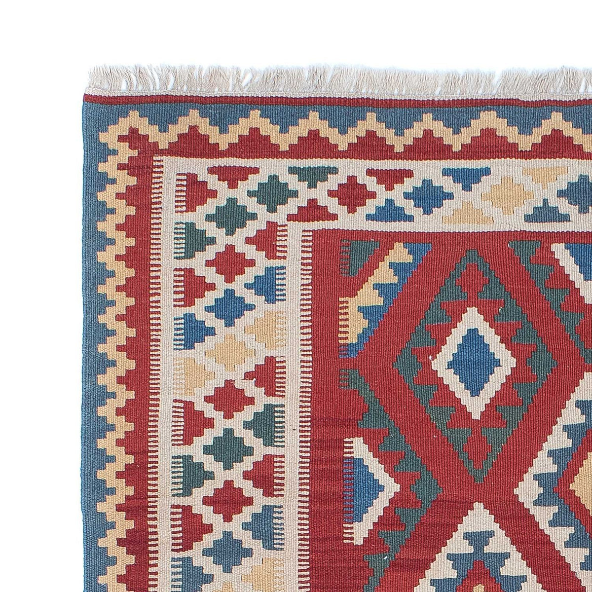 Kelim tapijt - Oosters - 186 x 125 cm - donkerrood