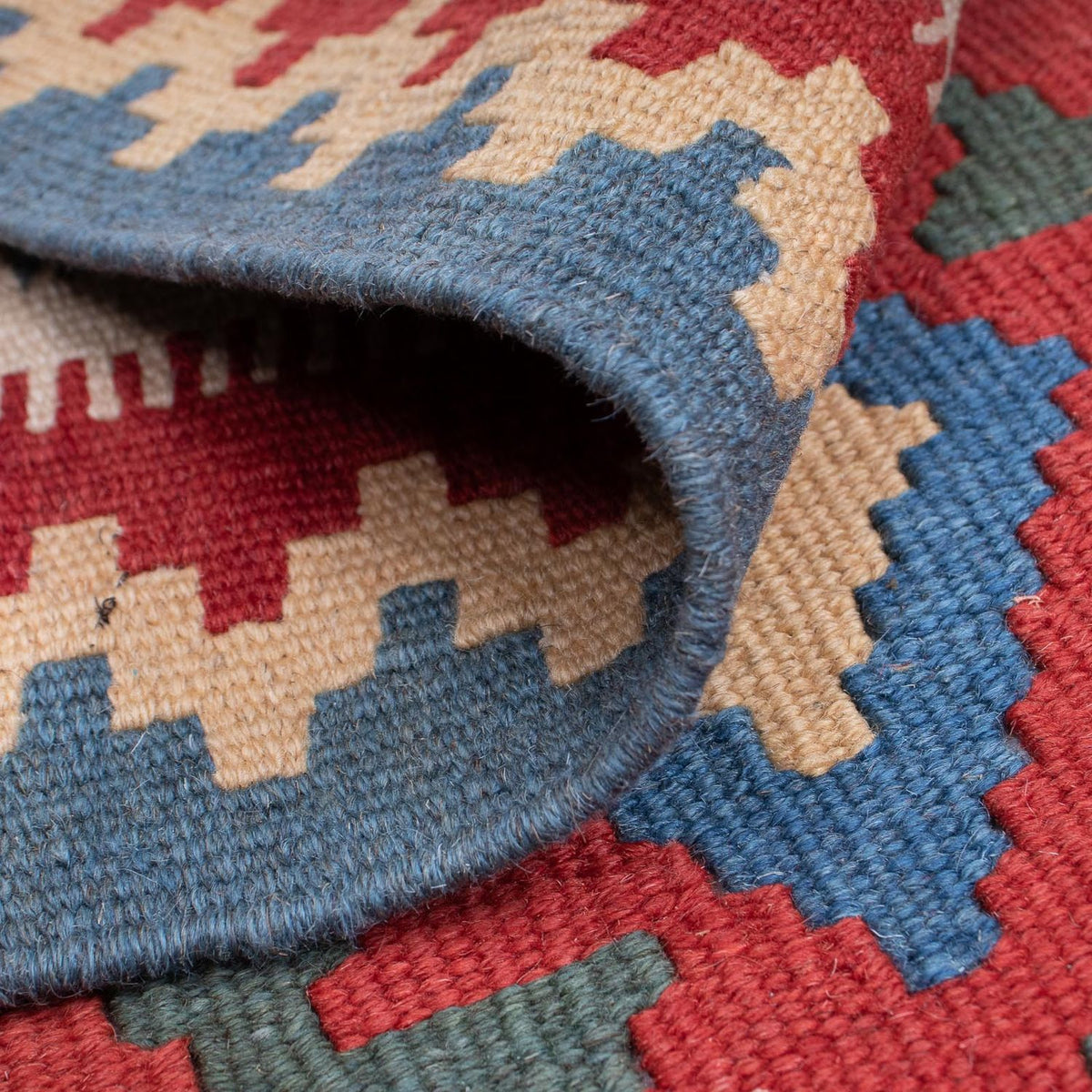 Kelim tapijt - Oosters - 186 x 125 cm - donkerrood