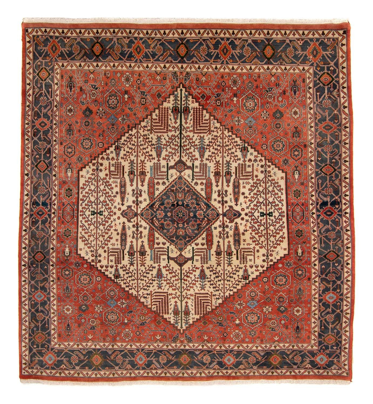 Gabbeh Tapijt - Kashkuli Perzisch - 258 x 230 cm - roest
