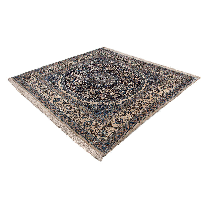 Perzisch tapijt - Nain vierkant  - 196 x 189 cm - blauw