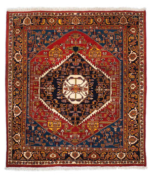 Gabbeh Tapijt - Kashkuli Perzisch - 200 x 180 cm - donkerrood