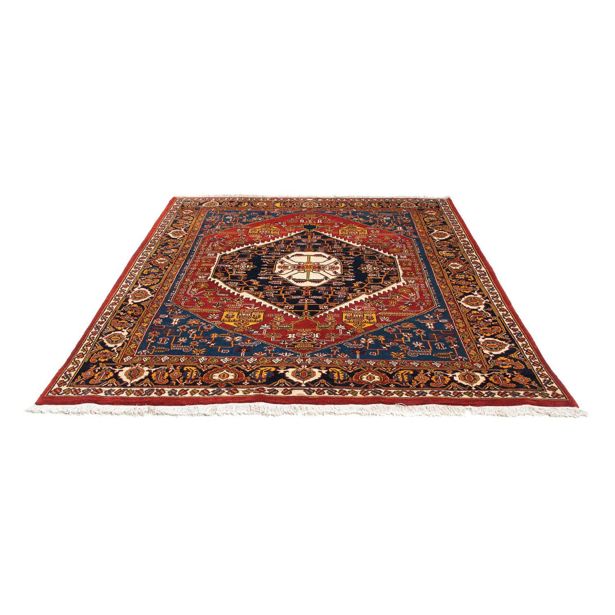 Gabbeh Tapijt - Kashkuli Perzisch - 200 x 180 cm - donkerrood