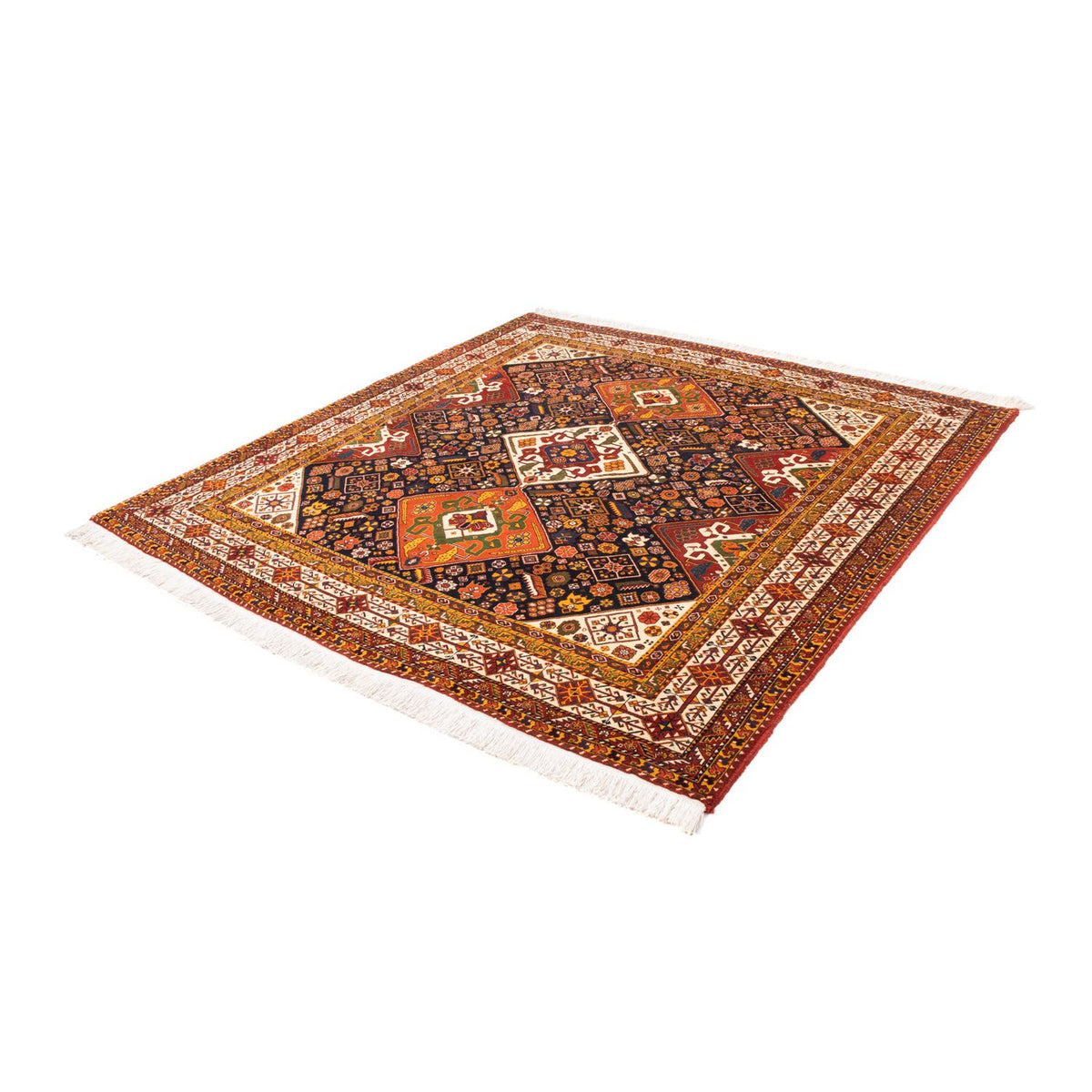 Perzisch Tapijt - Nomadisch vierkant  - 208 x 201 cm - donkerblauw