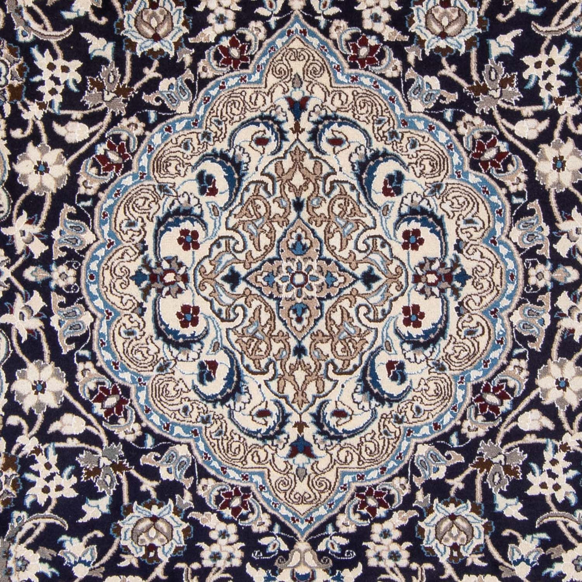 Perzisch tapijt - Nain - 350 x 243 cm - donkerblauw