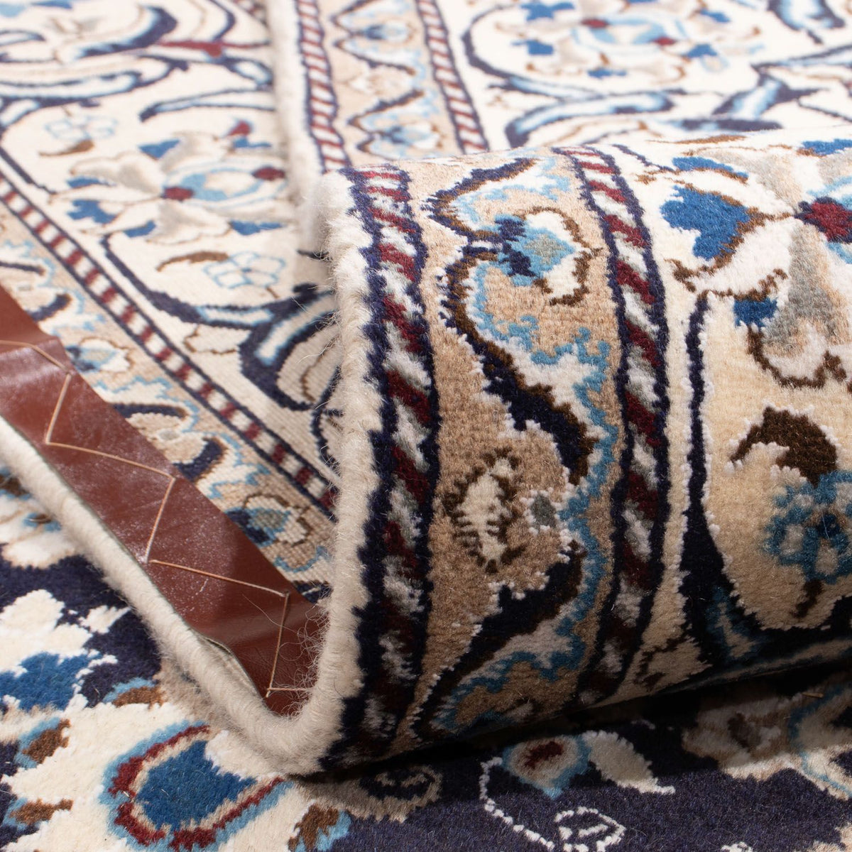 Perzisch tapijt - Nain - 350 x 243 cm - donkerblauw