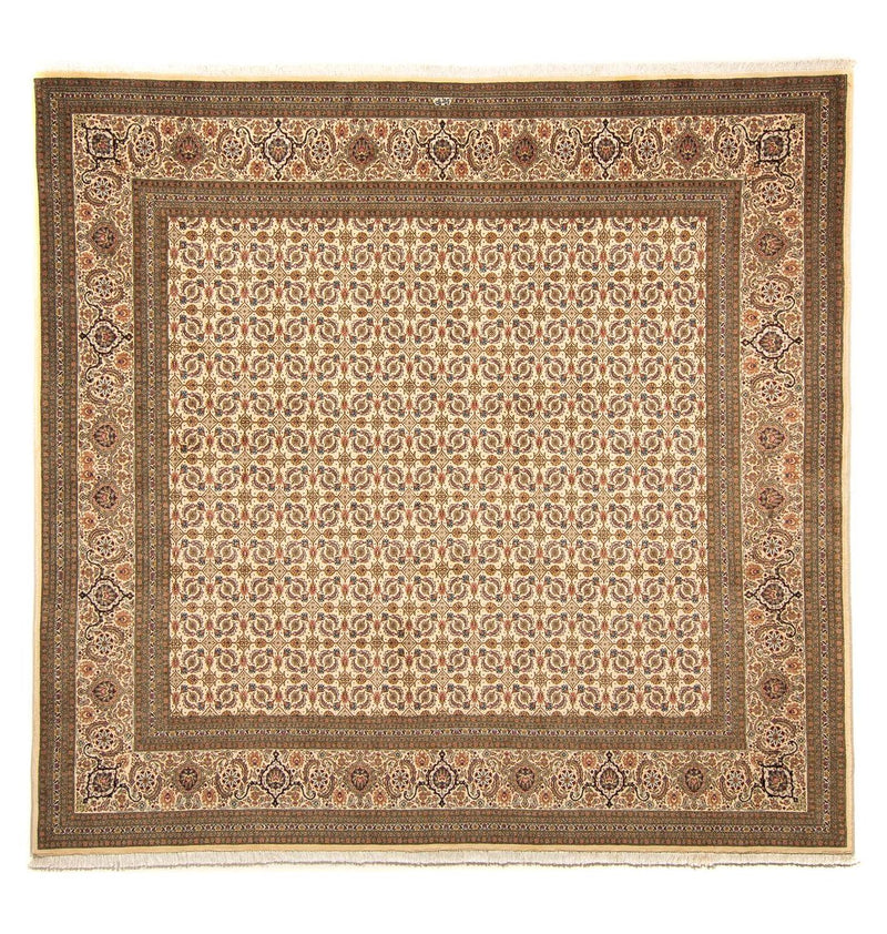 Perzisch tapijt - Tabriz vierkant  - 248 x 243 cm - beige