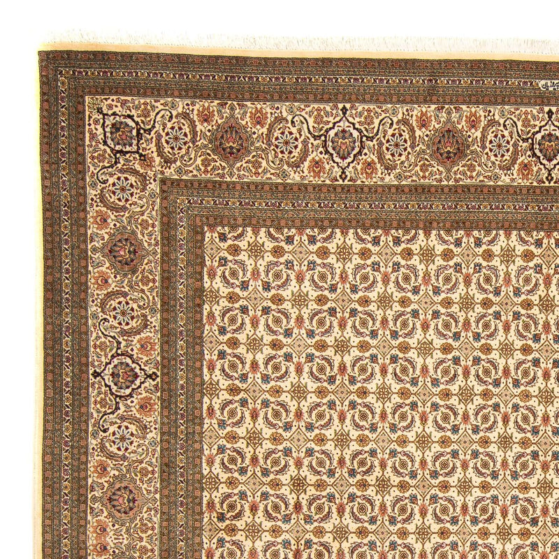 Perzisch tapijt - Tabriz vierkant  - 248 x 243 cm - beige