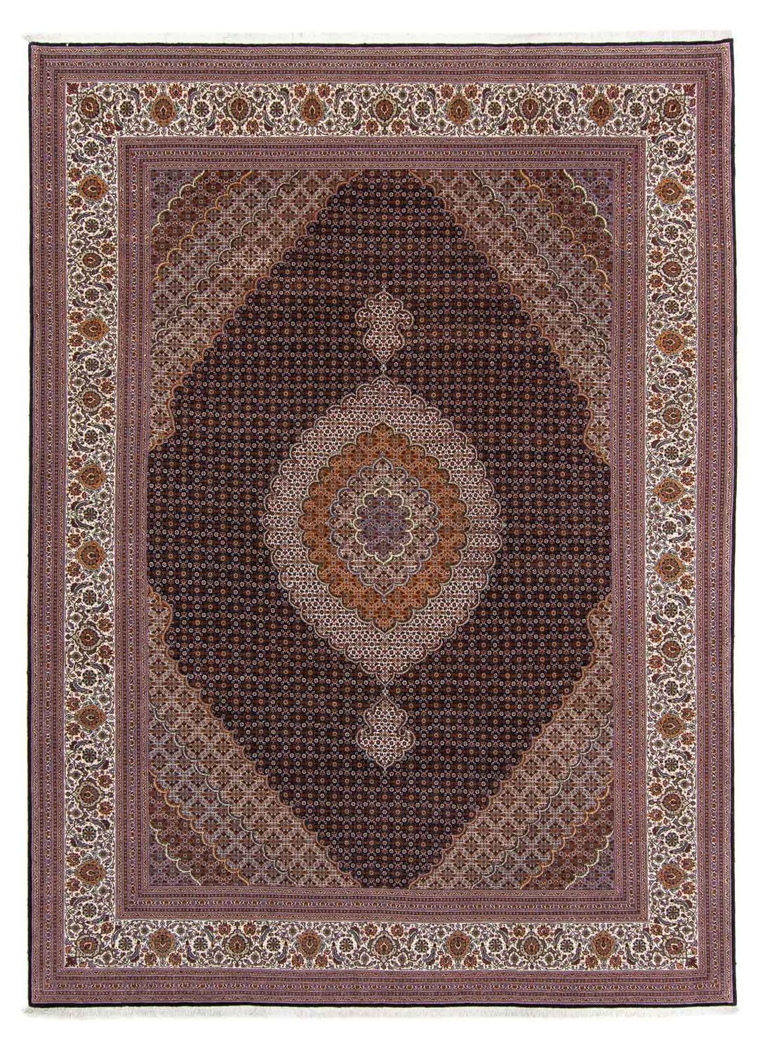 Perzisch tapijt - Tabriz - 340 x 255 cm - donkerbruin