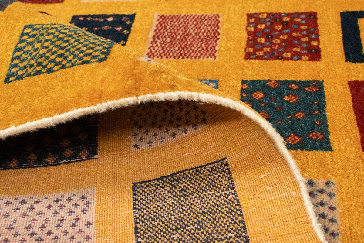 Gabbeh Tapijt - Loribaft Perzisch - 154 x 112 cm - oranje