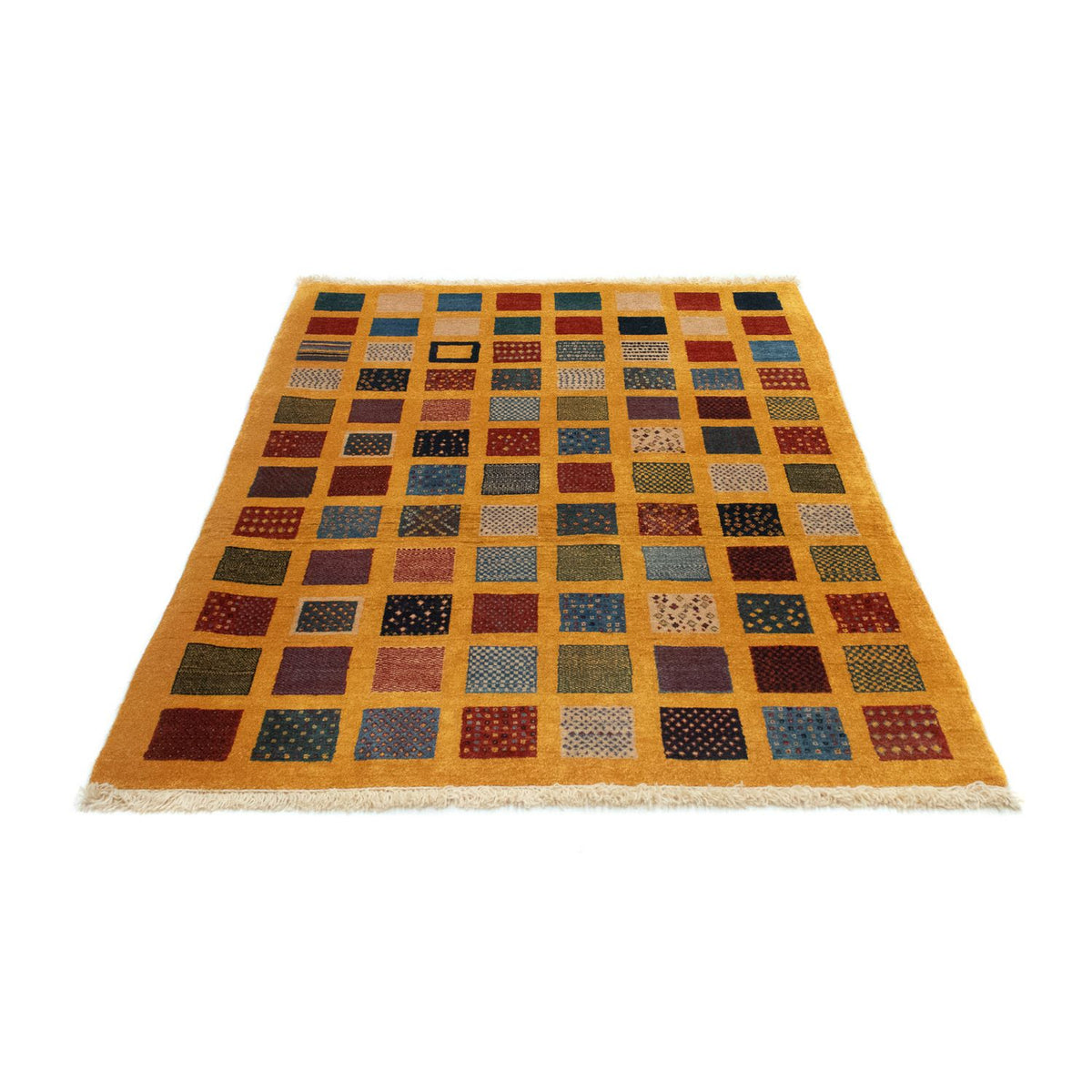 Gabbeh Tapijt - Loribaft Perzisch - 154 x 112 cm - oranje