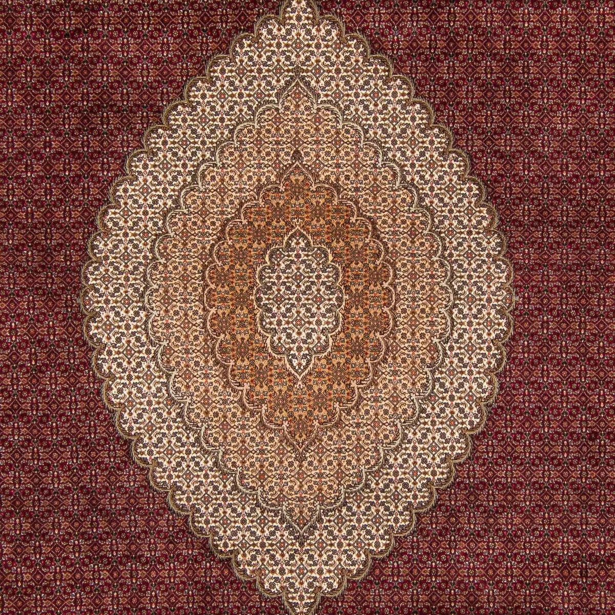 Perzisch tapijt - Tabriz - 358 x 253 cm - donkerrood