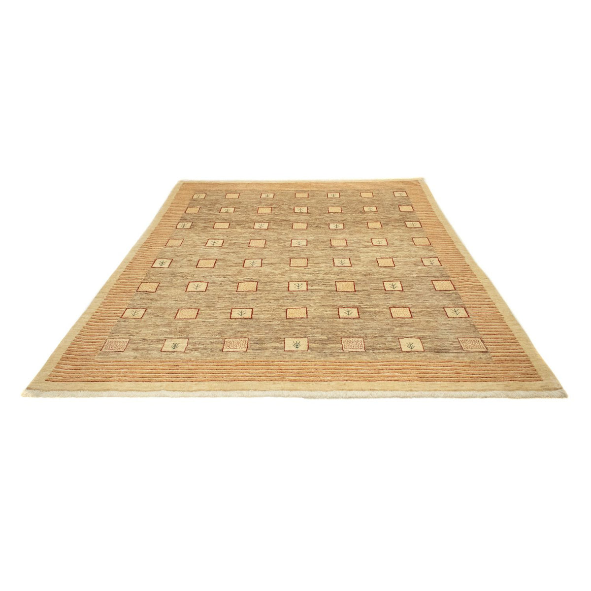 Gabbeh Tapijt - Loribaft Perzisch - 240 x 197 cm - beige