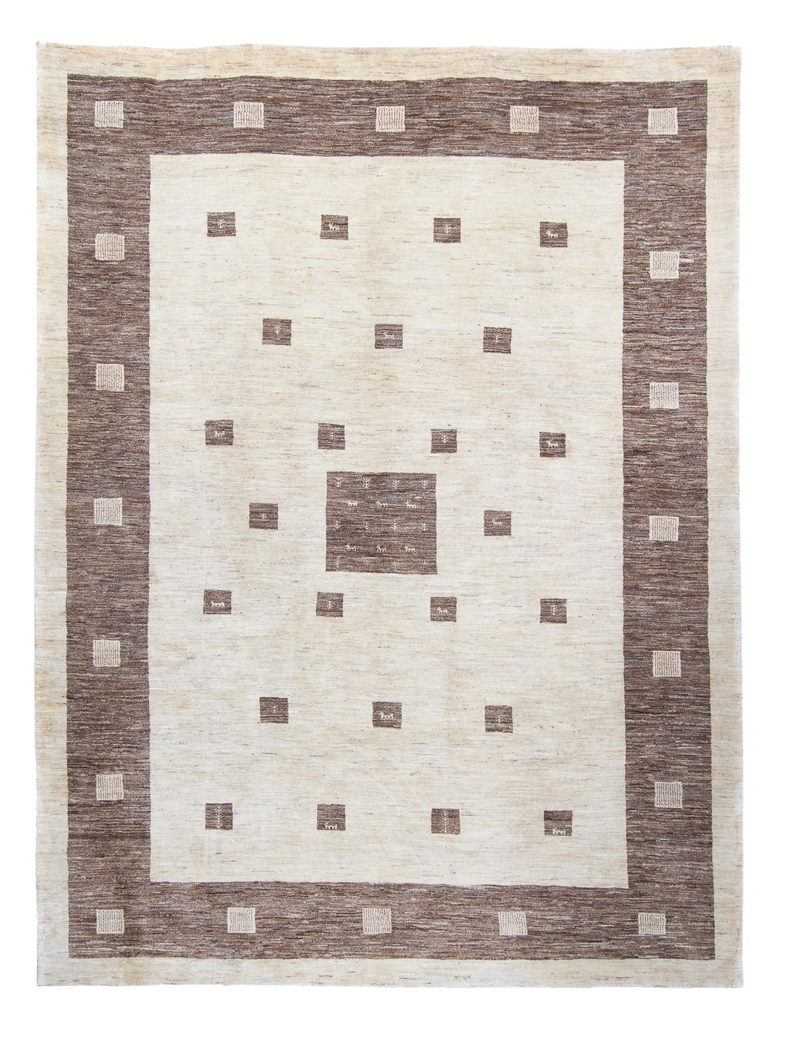 Gabbeh Tapijt - Loribaft Perzisch - 340 x 250 cm - beige