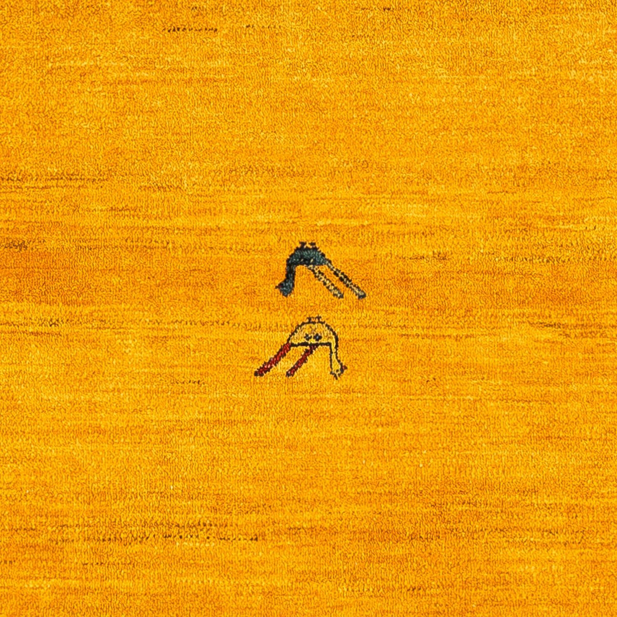 Gabbeh Tapijt - Loribaft Perzisch - 143 x 109 cm - goud