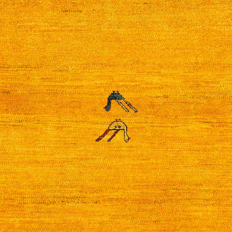 Gabbeh Tapijt - Loribaft Perzisch - 143 x 109 cm - goud