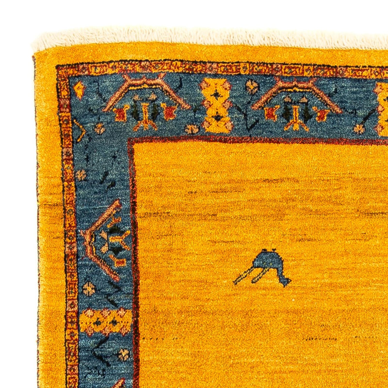 Gabbeh Tapijt - Loribaft Perzisch - 143 x 109 cm - goud