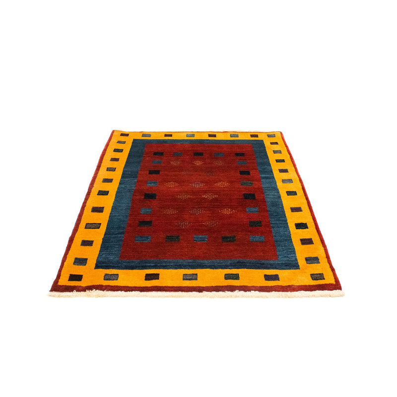 Gabbeh Tapijt - Loribaft Perzisch - 145 x 112 cm - donkerrood