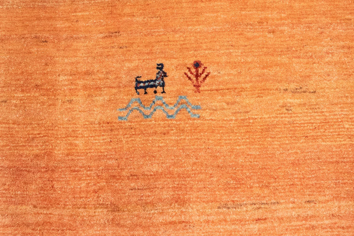Gabbeh Tapijt - Loribaft Perzisch - 163 x 88 cm - oranje
