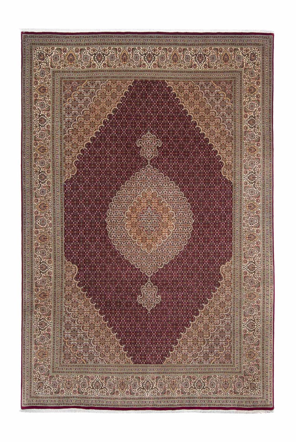 Perzisch tapijt - Tabriz - 300 x 200 cm - donkerrood