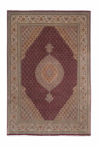 Perzisch tapijt - Tabriz - 300 x 200 cm - donkerrood