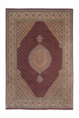 Perzisch tapijt - Tabriz - 300 x 200 cm - donkerrood
