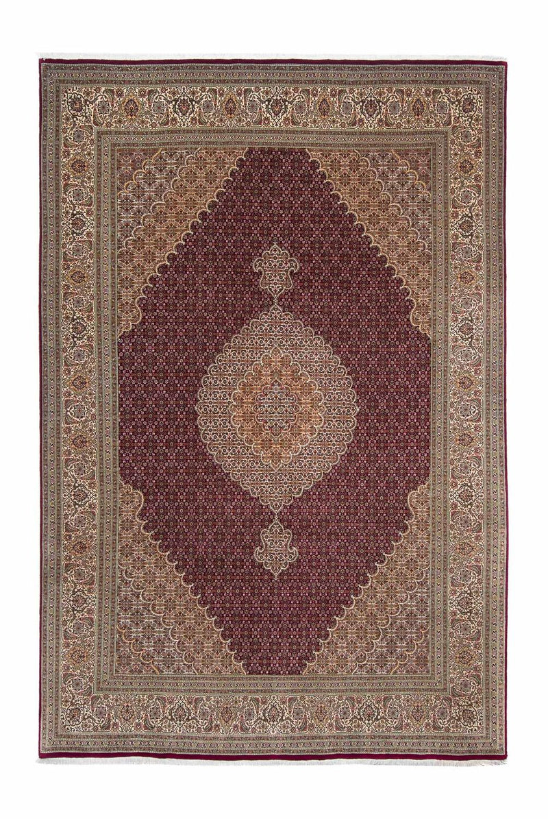 Perzisch tapijt - Tabriz - 300 x 200 cm - donkerrood