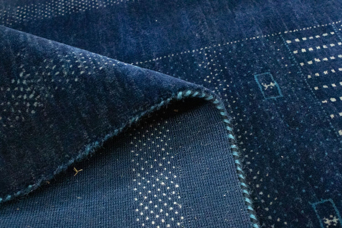 Loper Gabbeh Tapijt - Loribaft Perzisch - 242 x 80 cm - donkerblauw