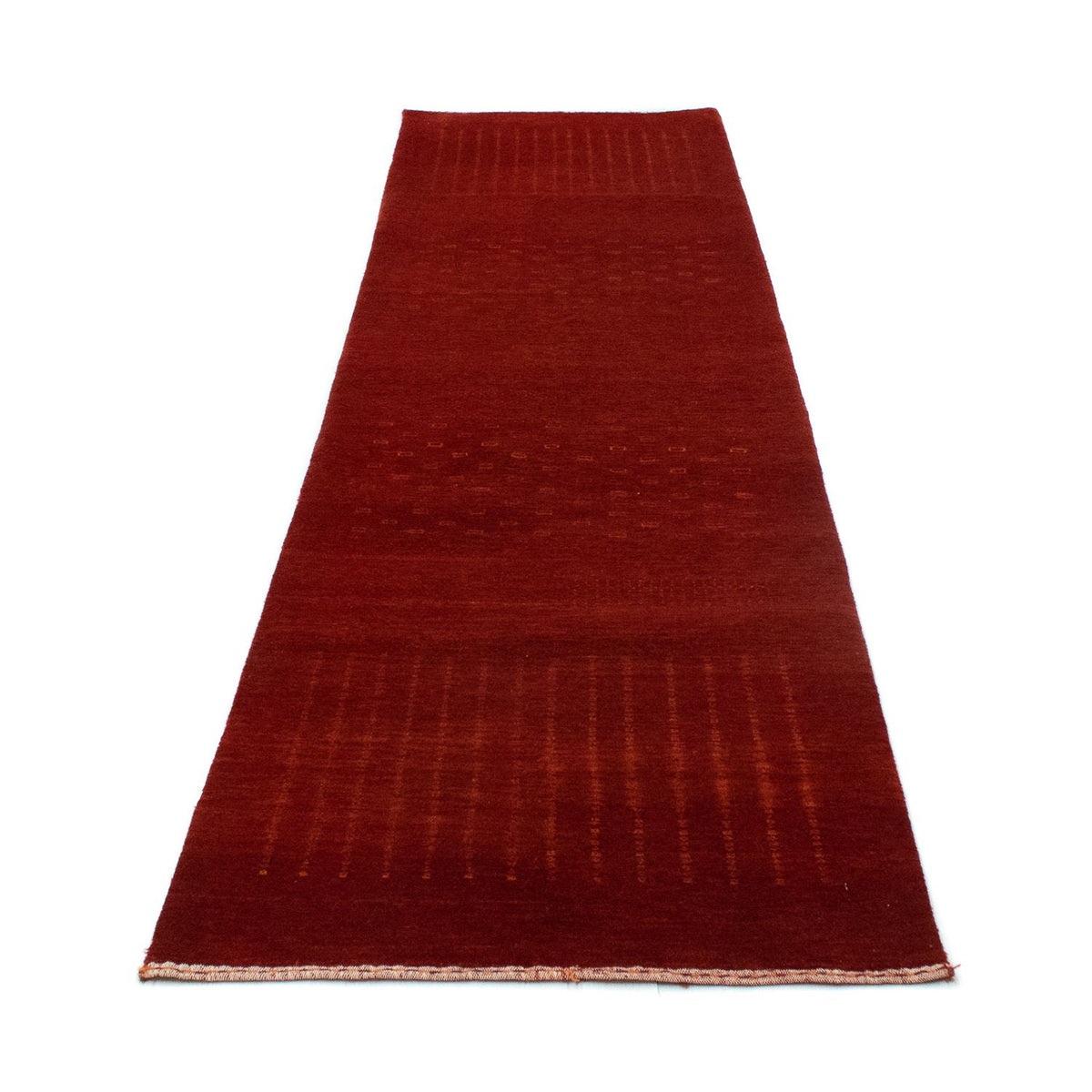 Loper Gabbeh Tapijt - Loribaft Perzisch - 307 x 80 cm - rood