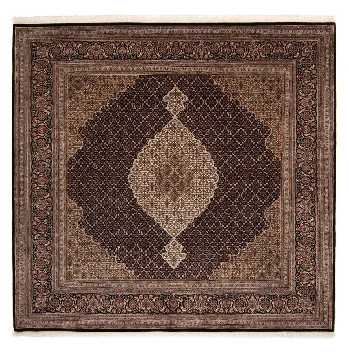 Perzisch tapijt - Tabriz - 253 x 246 cm - donkerblauw