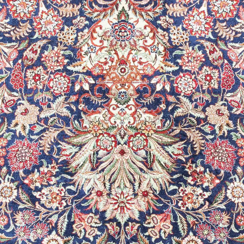 Perzisch tapijt - Ghom - 118 x 80 cm - donkerblauw