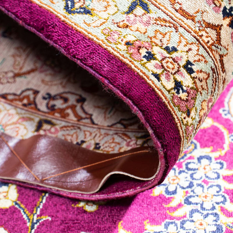 Perzisch tapijt - Ghom - 146 x 102 cm - paars