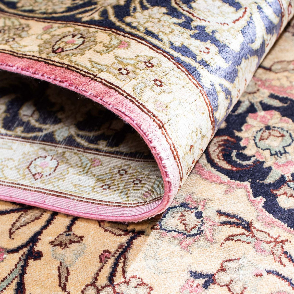 Perzisch tapijt - Ghom - 151 x 98 cm - beige