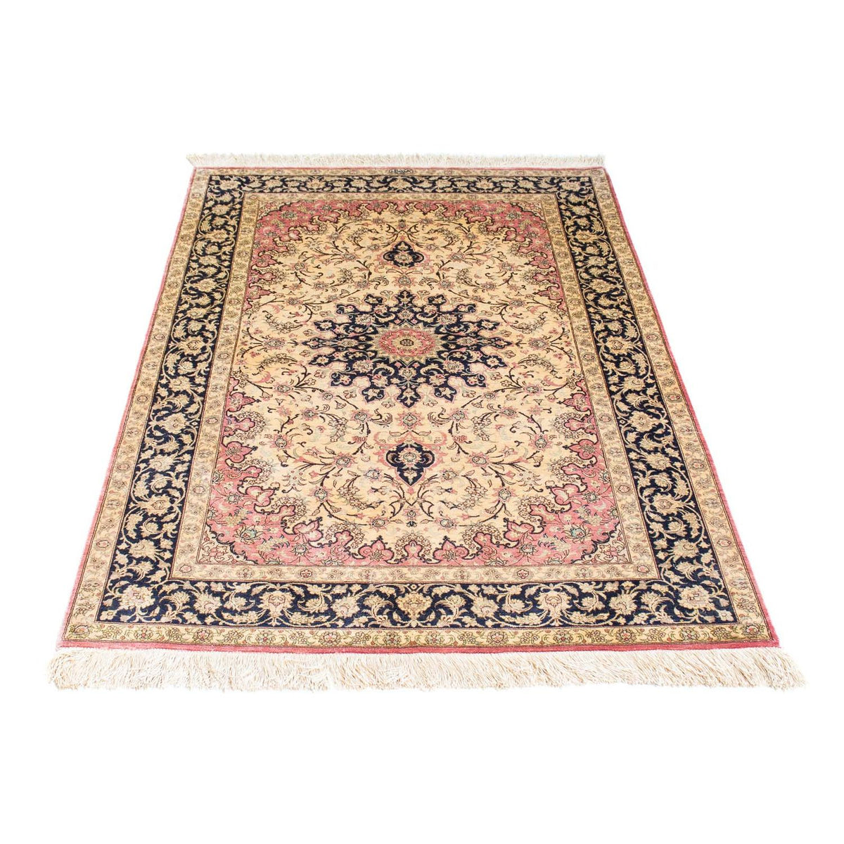 Perzisch tapijt - Ghom - 151 x 98 cm - beige