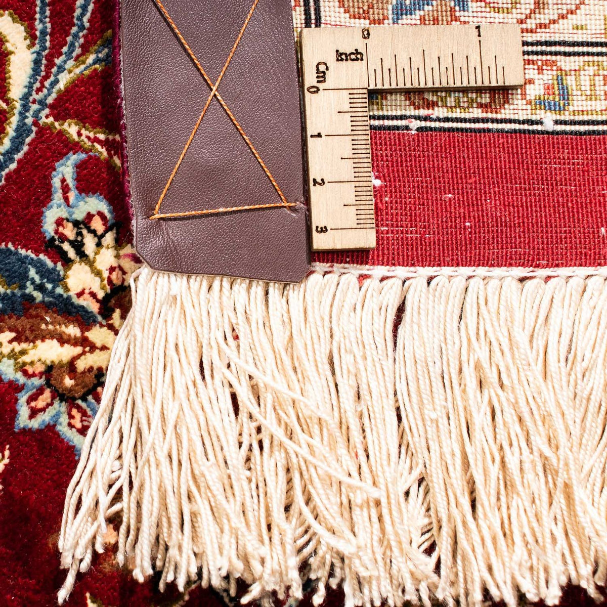 Perzisch tapijt - Ghom - 296 x 198 cm - donkerrood