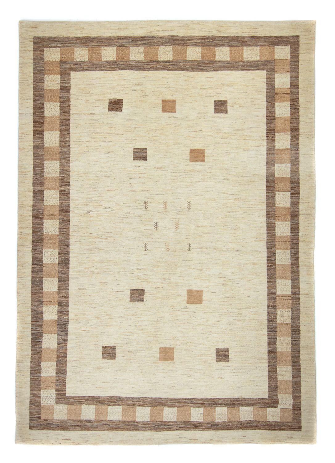 Gabbeh Tapijt - Loribaft Perzisch - 286 x 202 cm - beige