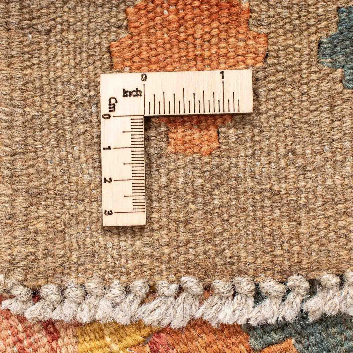 Loper Kelim tapijt - Splash - 200 x 62 cm - bruin