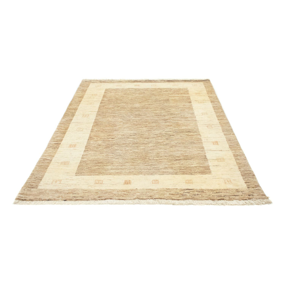 Gabbeh Tapijt - Loribaft Perzisch - 194 x 141 cm - beige