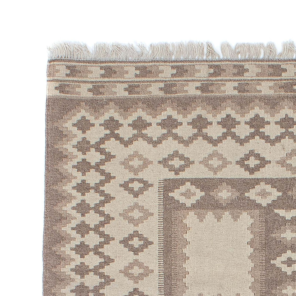 Kelim tapijt - Oosters - 190 x 120 cm - lichtgrijs