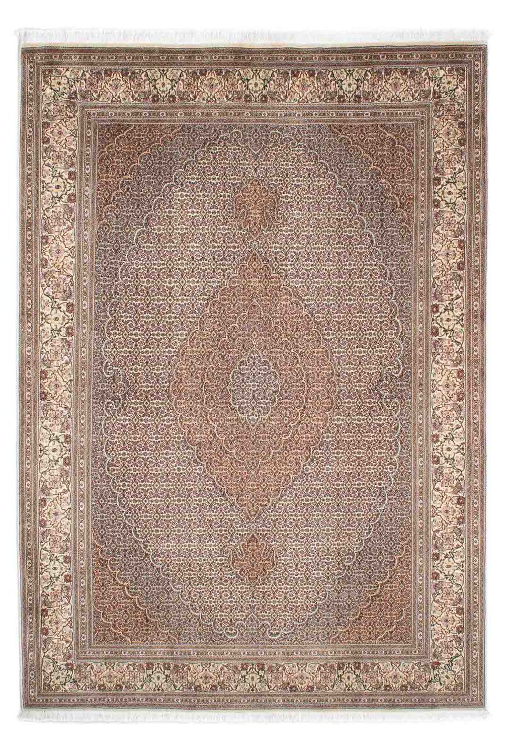 Perzisch tapijt - Tabriz - 242 x 168 cm - lichtbruin