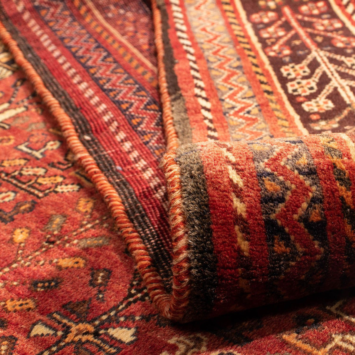 Perzisch Tapijt - Nomadisch - 288 x 210 cm - donkerrood