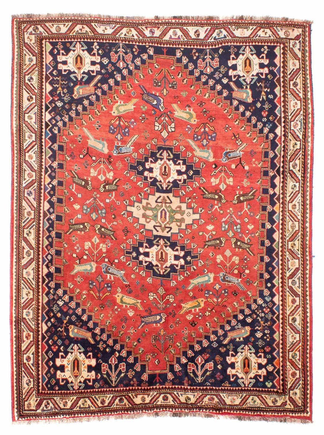 Perzisch Tapijt - Nomadisch - 257 x 205 cm - rood